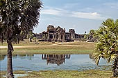 Angkor Wat temple, the library. 